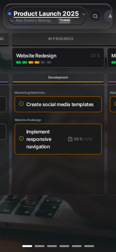 Board workflow settings (Mobile)