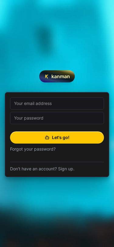 Login page (Mobile)