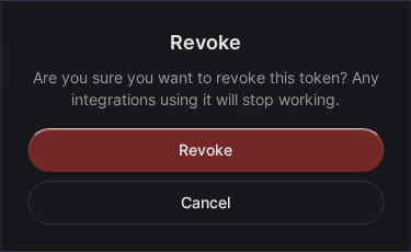 Confirm token revocation (Mobile)