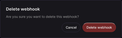 Confirm webhook deletion (Desktop)
